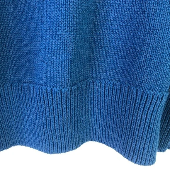 Banana Republic deep blue pullover long sleeve crew neck knit sweater XS - Picture 7 of 11